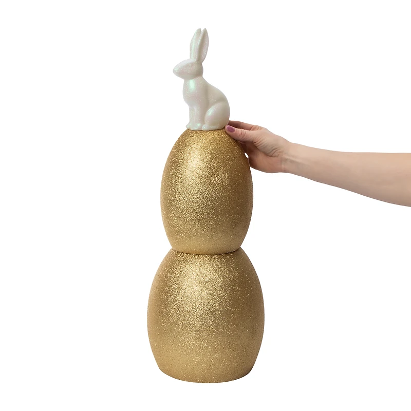 Stackable Eggs With Bunny 24in