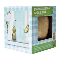 Stackable Eggs With Bunny 24in