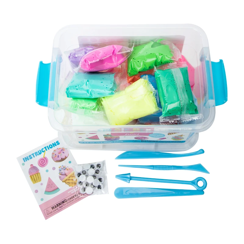 Air Dry Clay Pastel Kit 45-Piece