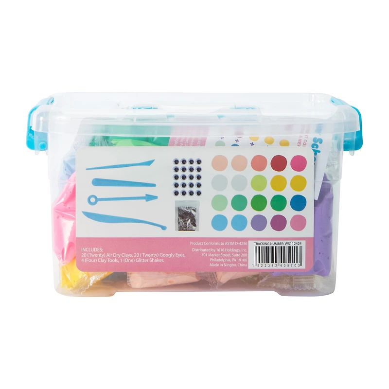 Air Dry Clay Pastel Kit 45-Piece