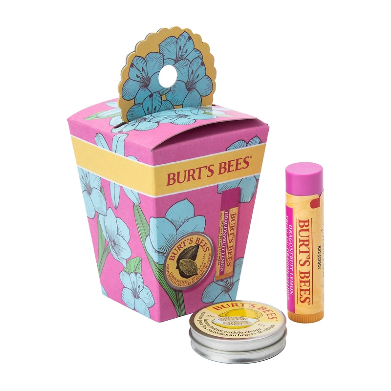 Burt's Bees® Dragonfruit Lemon Moisturizing Lip Balm Spring Gift Set 0.15oz