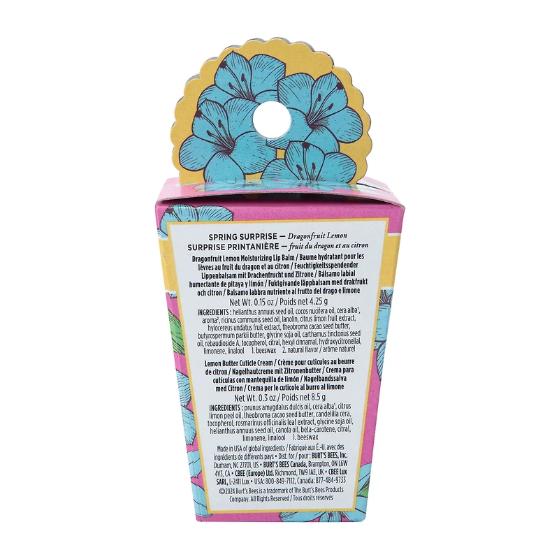 Burt's Bees® Dragonfruit Lemon Moisturizing Lip Balm Spring Gift Set 0.15oz