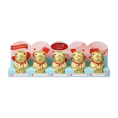 Lindt Valentine's Teddy Bear Milk Chocolate 1.7oz 5-Count