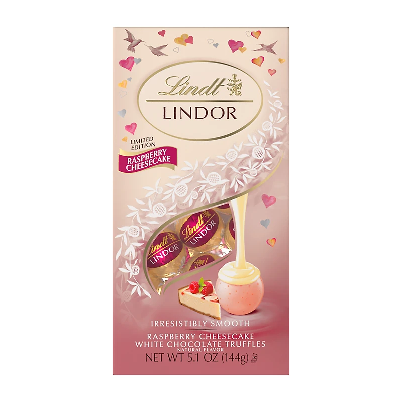 Lindt Lindor Limited Edition Raspberry Cheesecake Chocolates 5.1oz