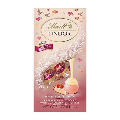 Lindt Lindor Limited Edition Raspberry Cheesecake Chocolates 5.1oz