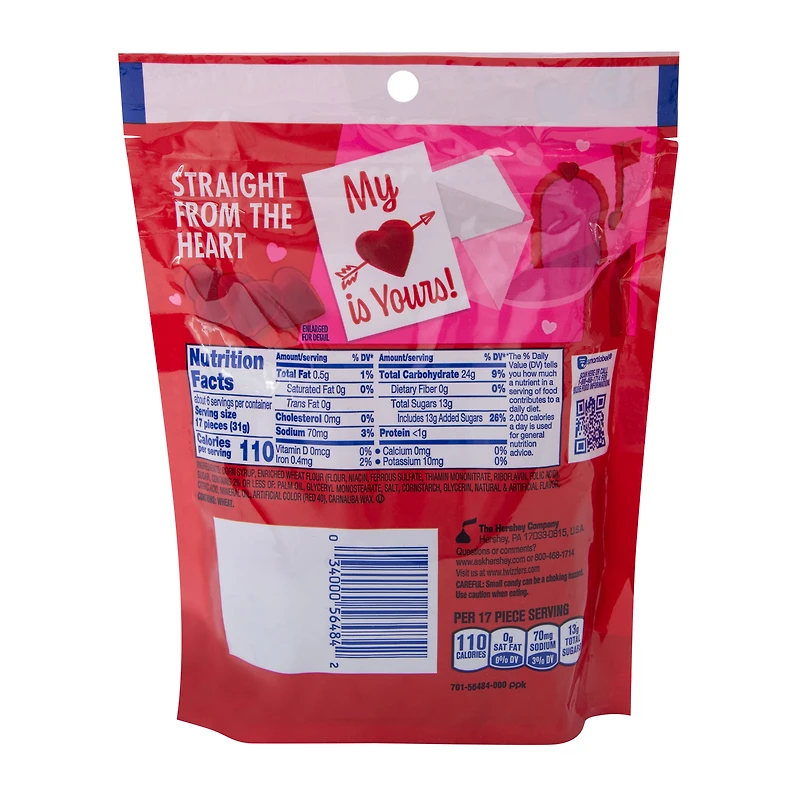 Twizzlers Hearts Valentine's Candy 7.1oz