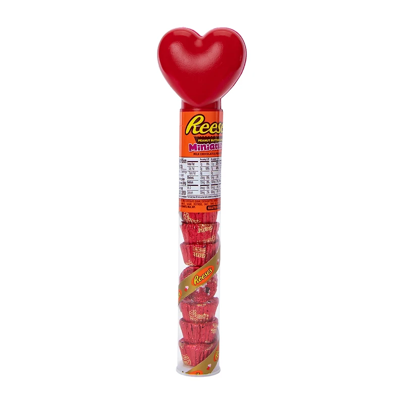 Valentine’s Reese's Peanut Butter Cup Miniatures Candy Heart Cane 2.17oz