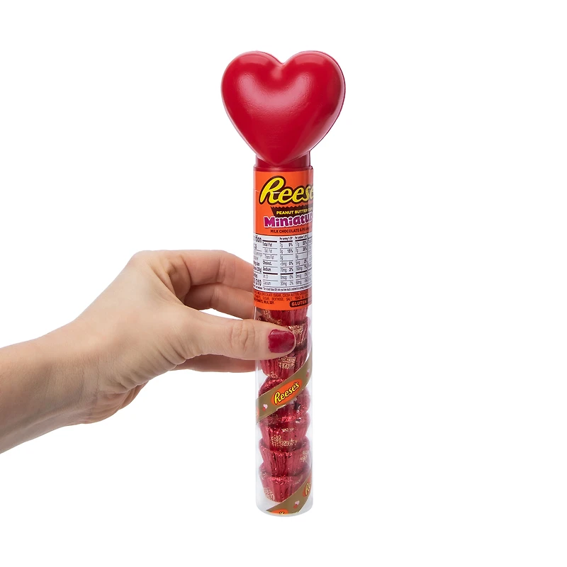 Valentine’s Reese's Peanut Butter Cup Miniatures Candy Heart Cane 2.17oz