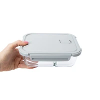 Glass Bento Box 3-Compartment