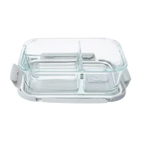 Glass Bento Box 3-Compartment