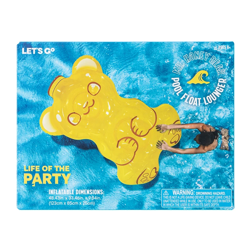 Mr. Honey Bear Pool Float Lounger