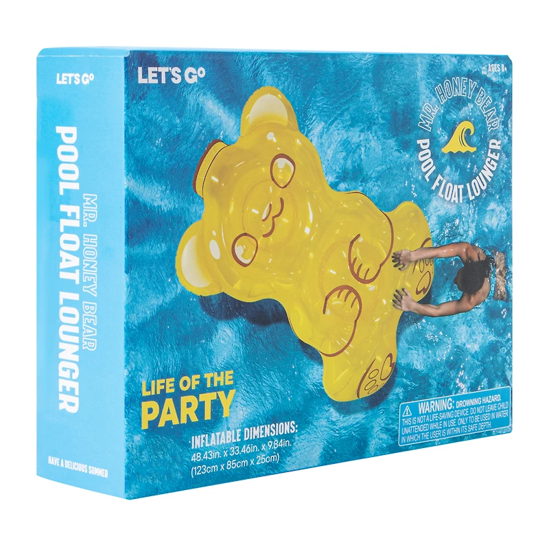 Mr. Honey Bear Pool Float Lounger
