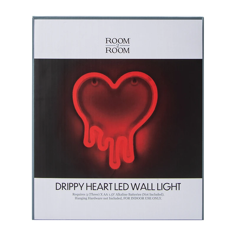 Drippy Heart LED Wall Light