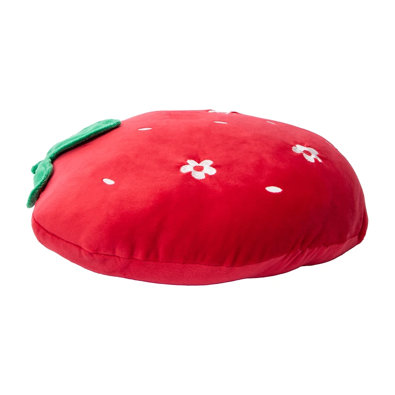 Strawberry Plush Pillow 14in x 14in