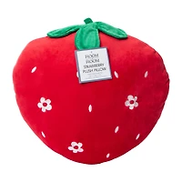 Strawberry Plush Pillow 14in x 14in