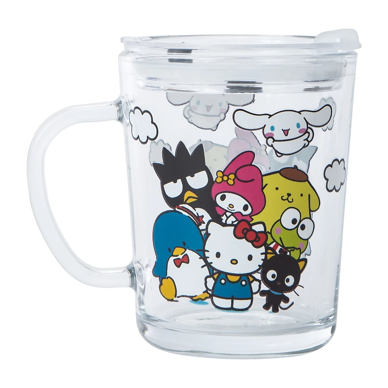 Hello Kitty And Friends® Travel Glass Mug With Slide Close Lid 14oz