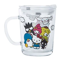 Hello Kitty And Friends® Travel Glass Mug With Slide Close Lid 14oz