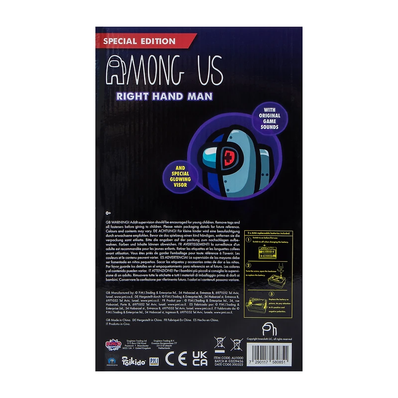 Toikido™ Special Edition Among Us Right Hand Man Toy