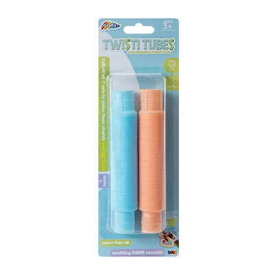 Grafix® Twisti Tubes Scrunchable Fidget Toy 2-Pack