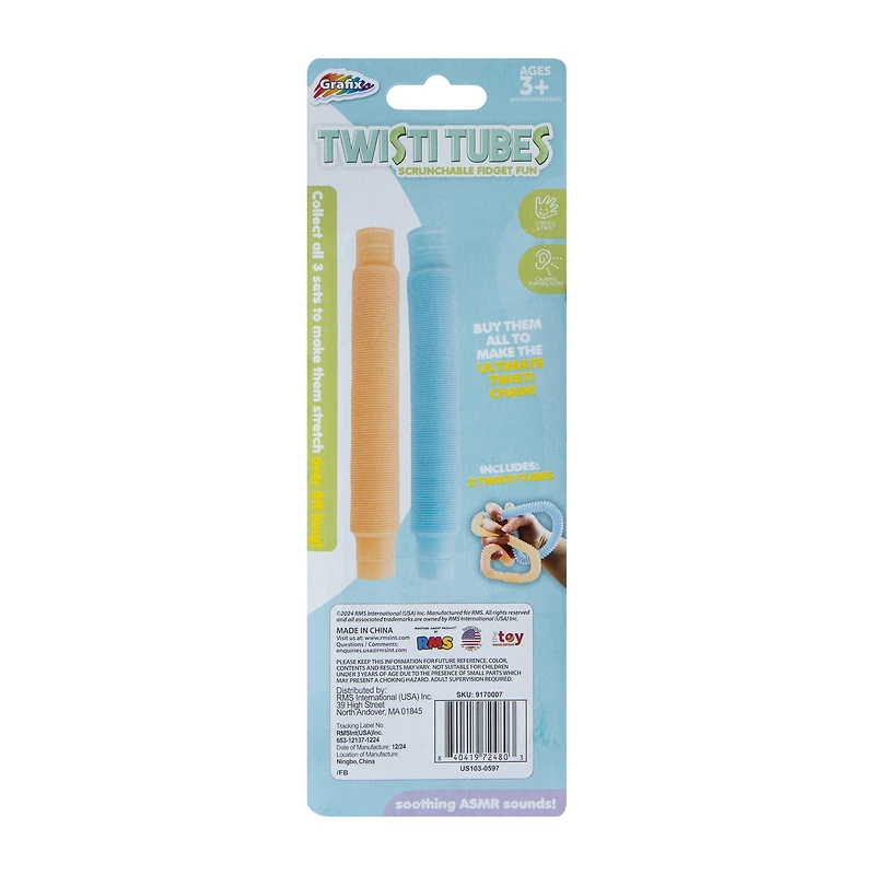 Grafix® Twisti Tubes Scrunchable Fidget Toy 2-Pack