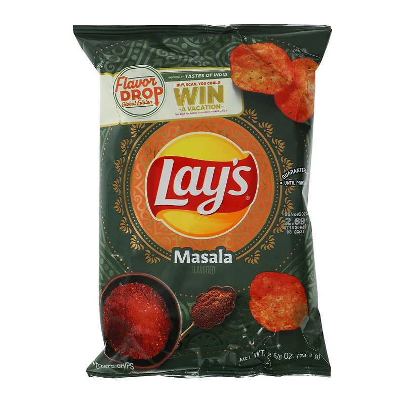Lay's Masala Flavored Potato Chips 2.62oz