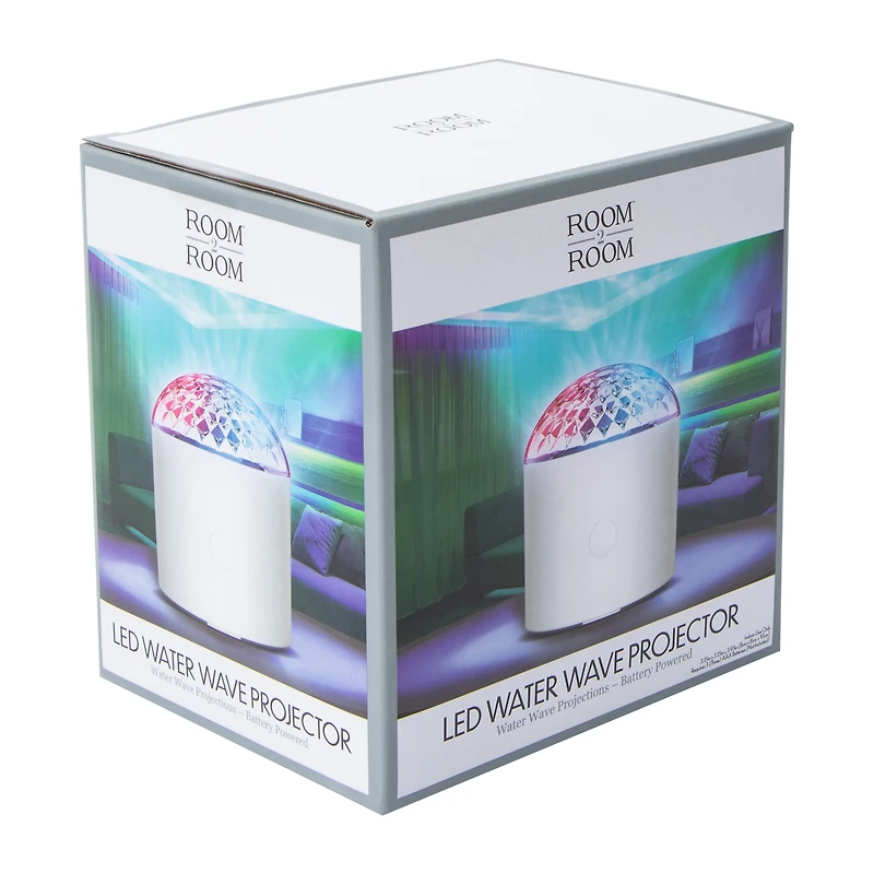LED Battery-Powered Water Wave Projector
