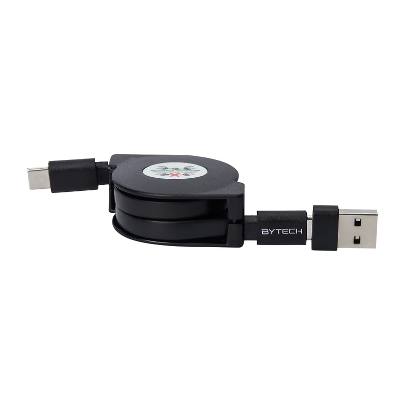 Retractable USB-C To 3.5 ft. Cable