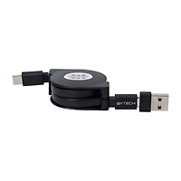 Retractable USB-C To 3.5 ft. Cable