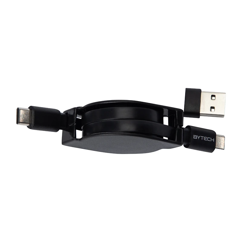 Retractable USB-C To 3.5 ft. Cable