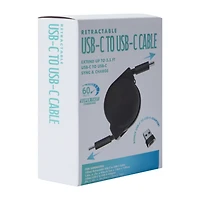Retractable USB-C To 3.5 ft. Cable