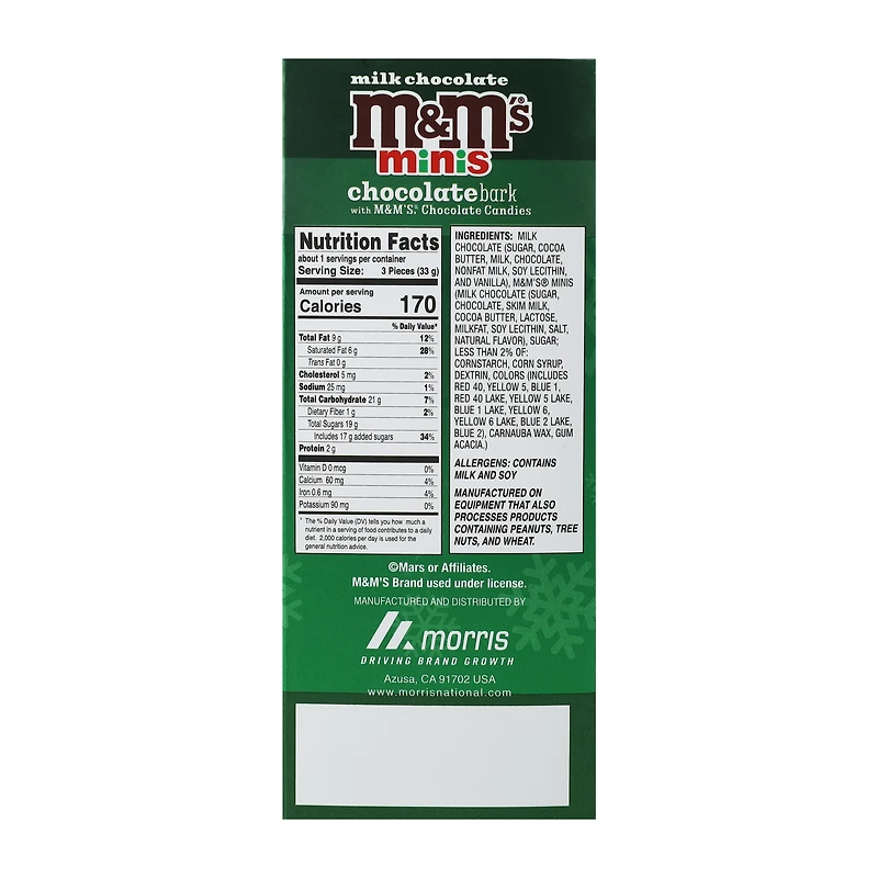 M&M's Mini Chocolate Bark 1.16oz