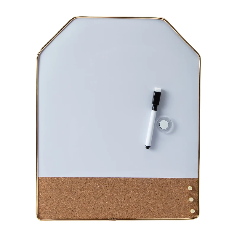 Dry Eraser Board With Marker, Pins & Magnet