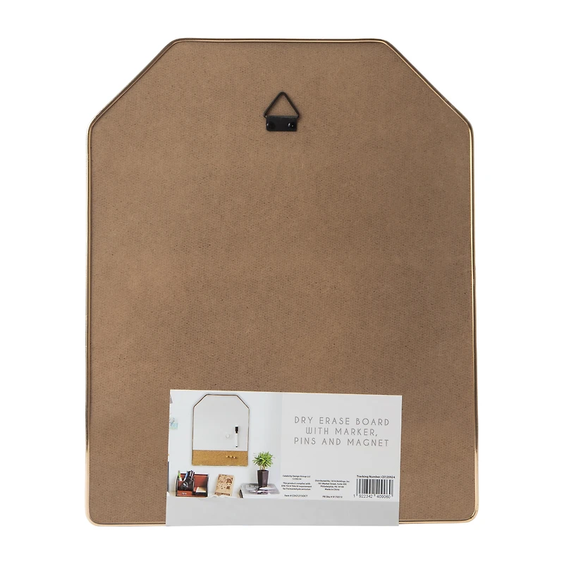 Dry Eraser Board With Marker, Pins & Magnet