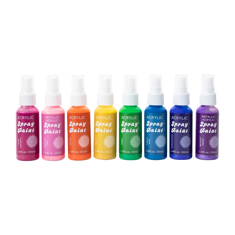 Acrylic Spray Paint 8-Count 1.69oz