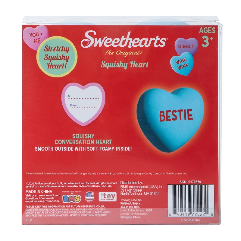 Sweethearts® Valentine's Squishy Hearts