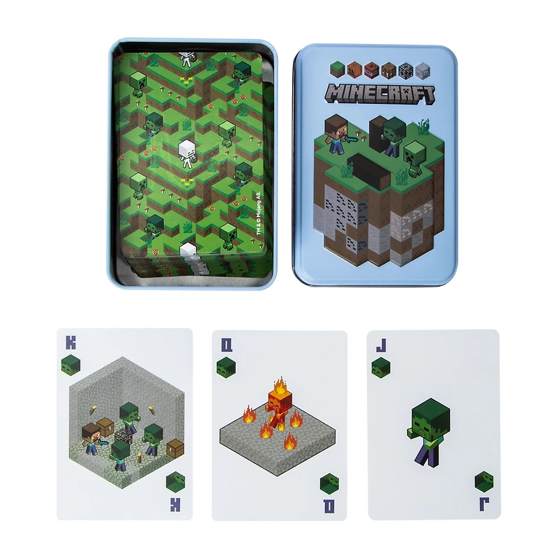 Minecraft Playing Cards With Tin Set