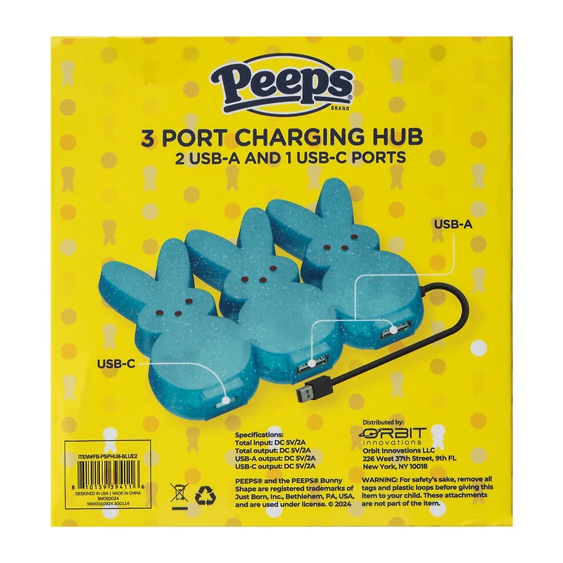 Peeps® 3-Port Charging Hub