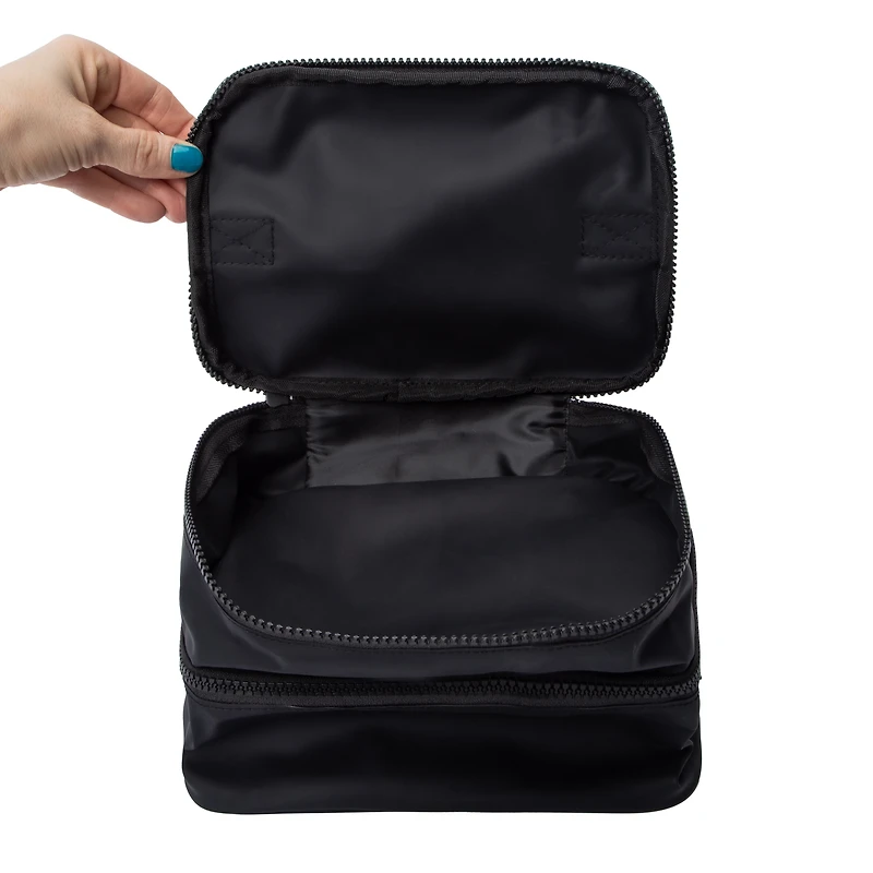Jelly Cosmetic Dual Compartment Bag