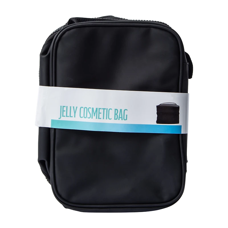 Jelly Cosmetic Dual Compartment Bag