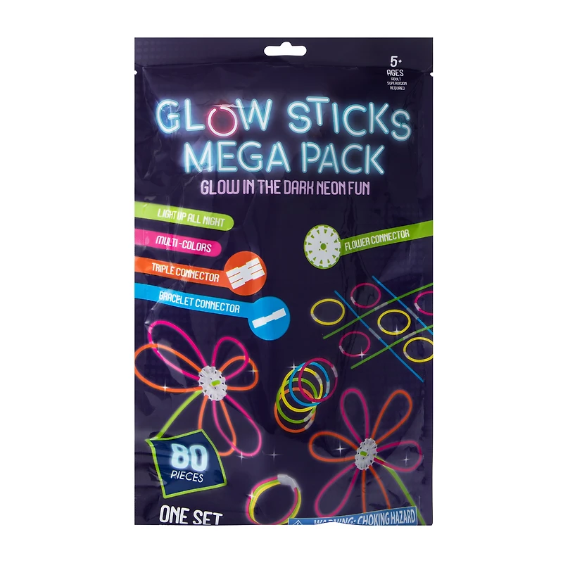 Glow Sticks Mega Pack Set