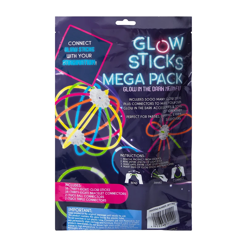 Glow Sticks Mega Pack Set