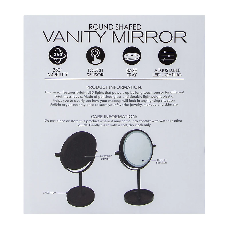 Round Shaped Vanity Mirror