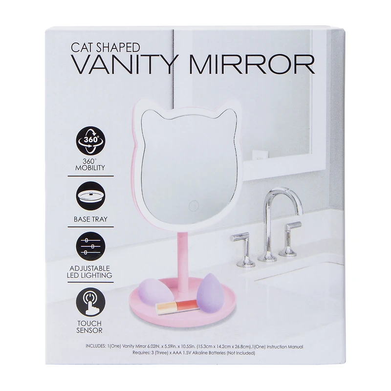 Cat Shaped Vanity Mirror