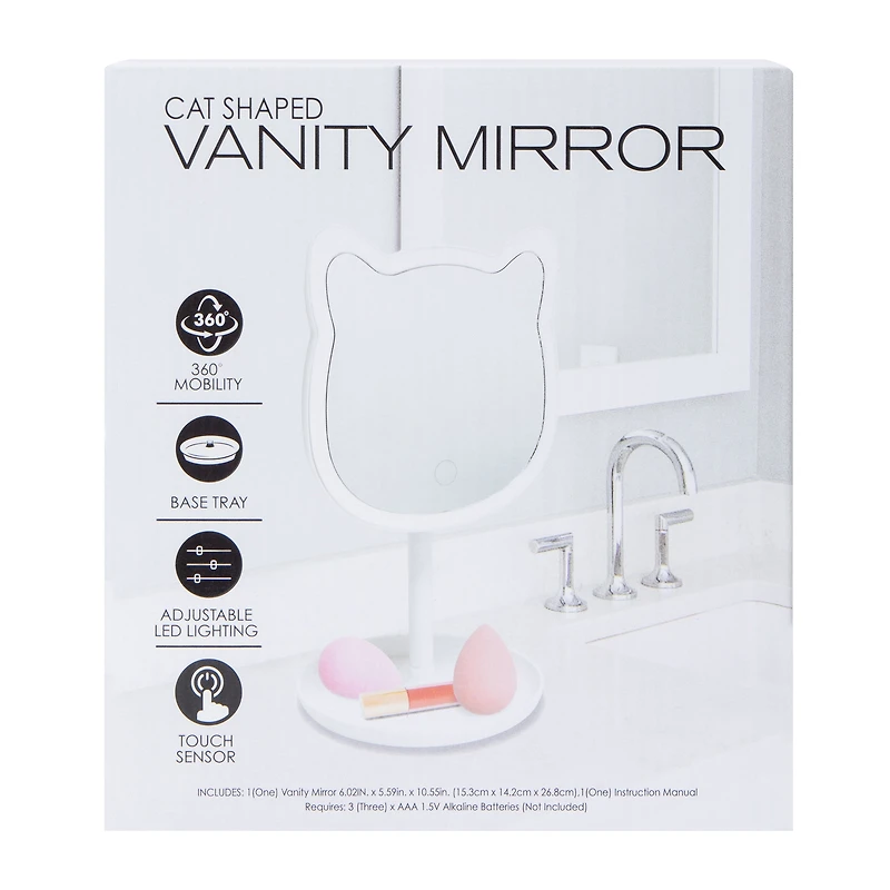Cat Shaped Vanity Mirror