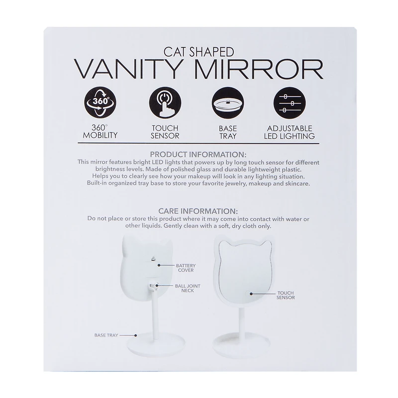 Cat Shaped Vanity Mirror