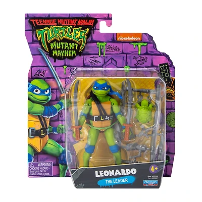 TMNT Mutant Mayhem Leonardo Action Figure Toy 4.5in