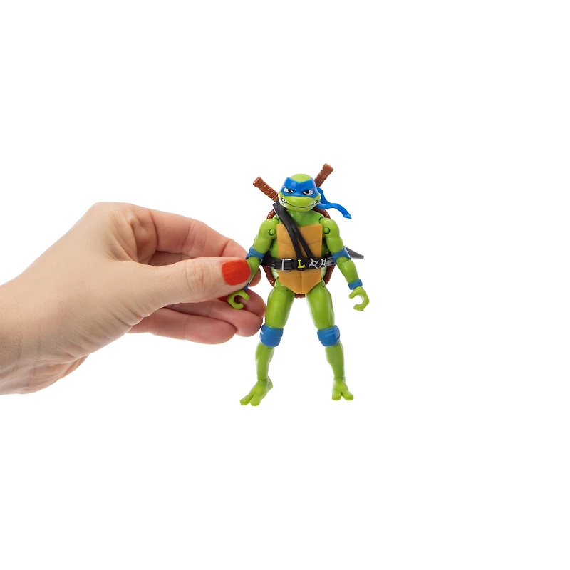 TMNT Mutant Mayhem Leonardo Action Figure Toy 4.5in