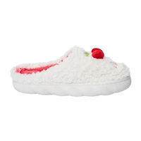 Ladies Fluffy Cherry Slippers