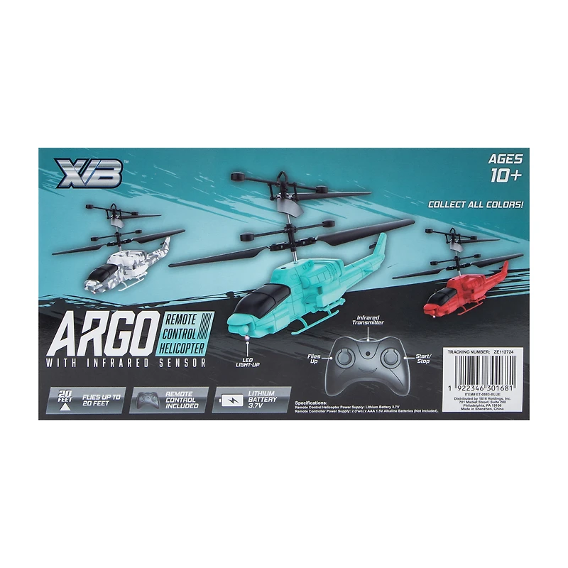 XVB™ Argo Remote Control Helicopter With Infrared Sensor