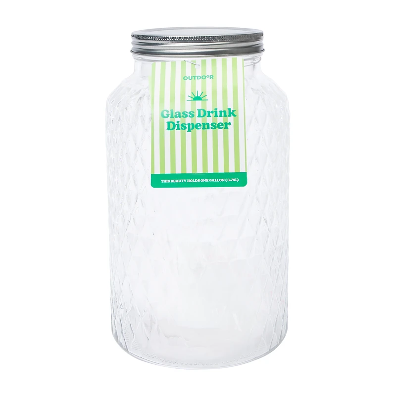 Glass Drink Dispenser 127.8oz